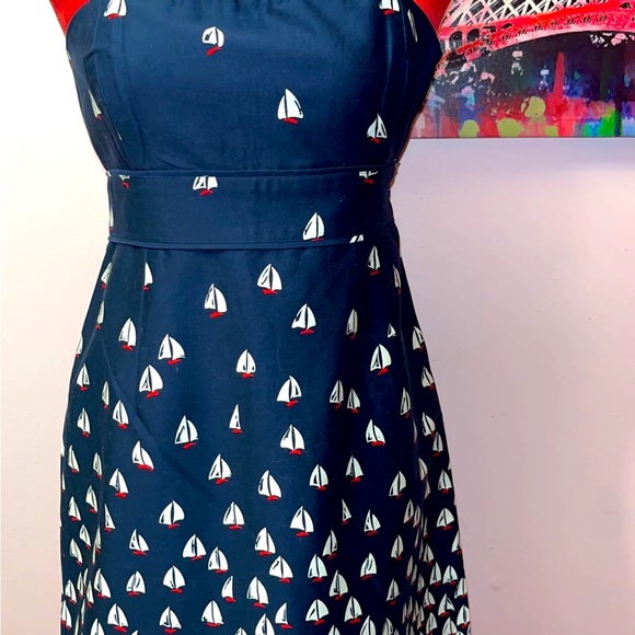 Stapless Sailboat Denim Dress - Picture 6 of 8
